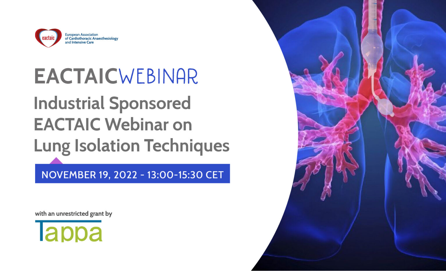 Industrial Sponsored EACTAIC Webinar on Lung Isolation Techniques
