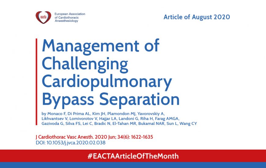 Article of the month – August 2020